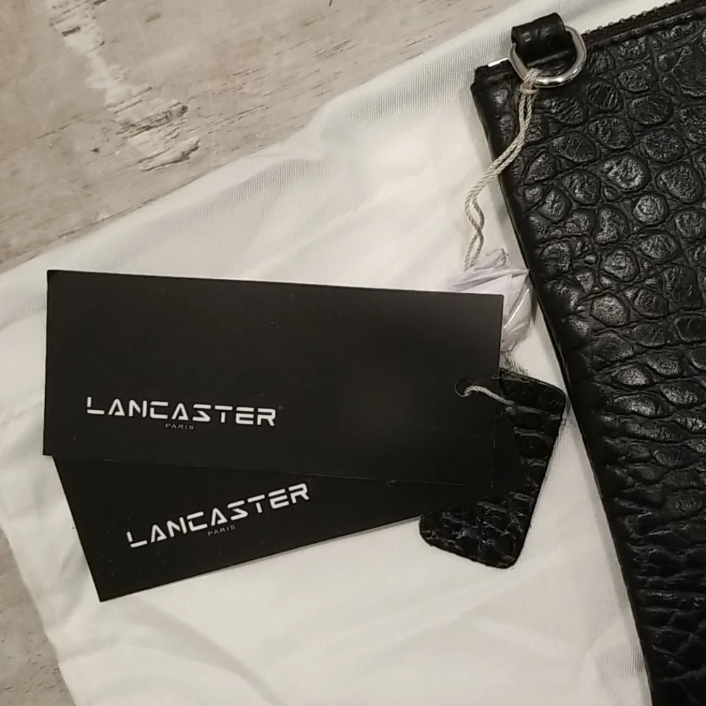 💕LANCASTER PARIS💕 Element Croco Pochette 8